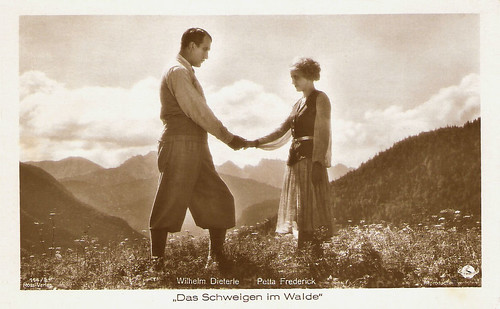 Wilhelm Dieterle and Petta Frederick in Das Schweigen im Walde
