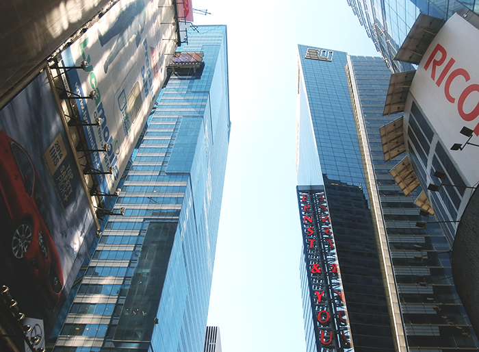 NYC Times Square Skyscrapers (c) Ria Cagampang