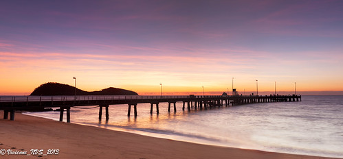 beach sunrise jetty australia queensland coralsea northqueensland palmcove woohooilovetochillatchill’s