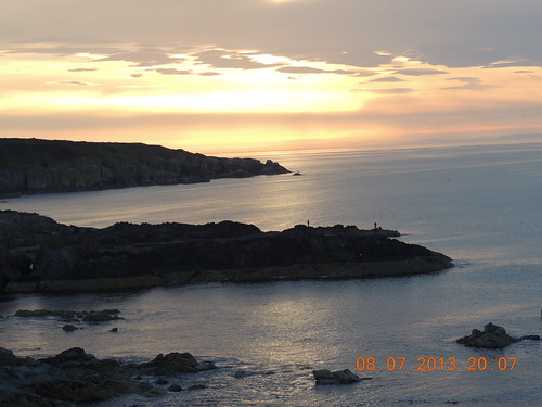 sunset scotland seashore