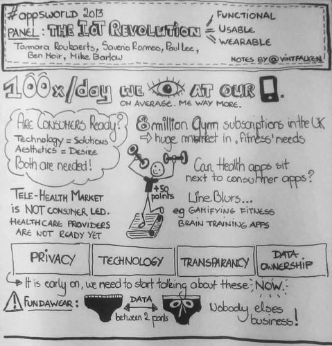 Panel: The Internet of Things Revolution - Functional, Usable, Wearable (AppsWorld London Notes)