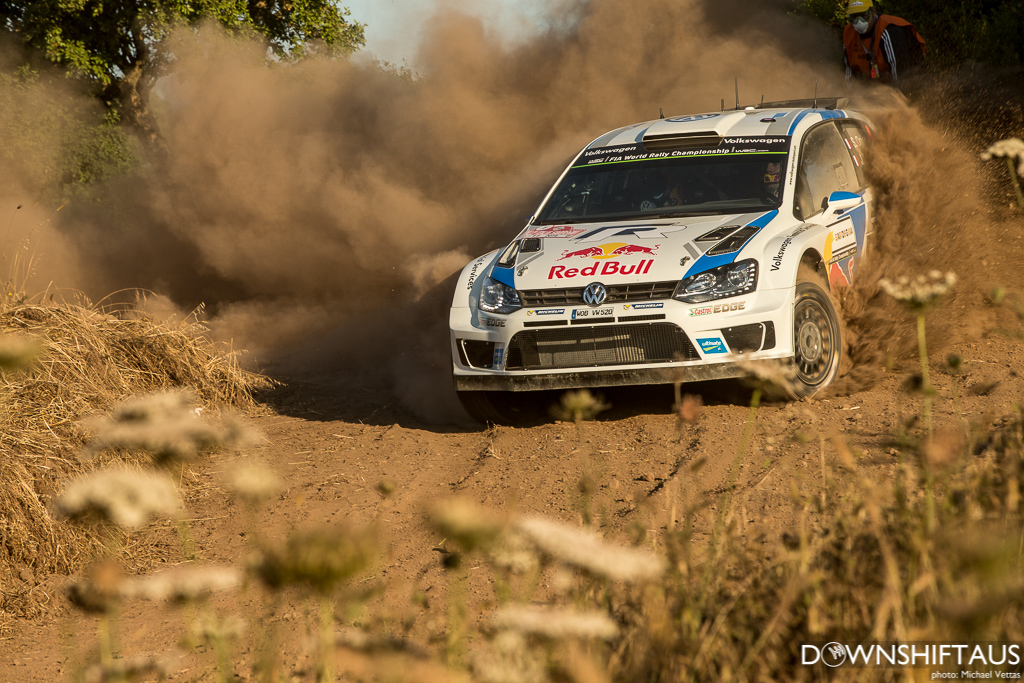 WRC competitors compete in Shakedown of Rally Italia Sardinia south of Alghero.