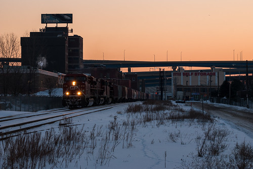 railroad winter snow wisconsin train sunrise milwaukee canadianpacific cp
