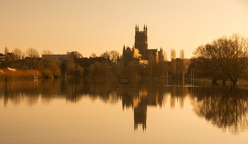 uk england st cathedral flood meadows worcestershire february chapter johns worcester 2014