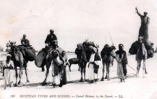 Camel Drivers in the Desert