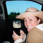 Guinness in a cab!