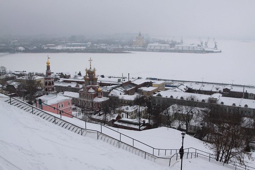 Looking west over the Oka River in Nizhny Novgorod