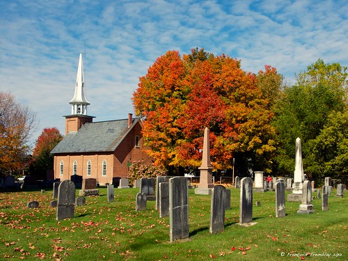 fall church landscape automn église