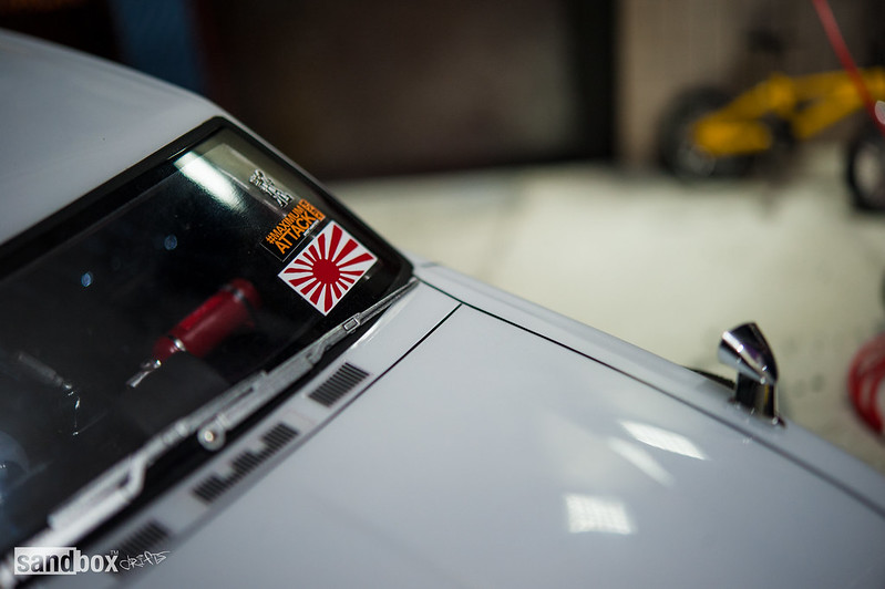 Dubdrift Nissan Skyline HT-2000 GTR on sandbox drift garage 14345650976_7f6a80ccf9_c