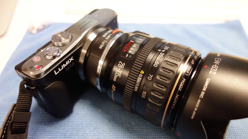 ZhongYi Lens Turbo EF/MFT + Canon EF 28-105