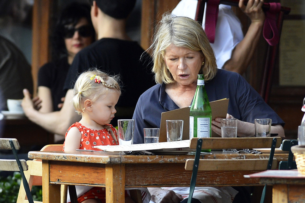 Martha Stewart seen with her granddaughter eating lunch in NYC 6/23 ...