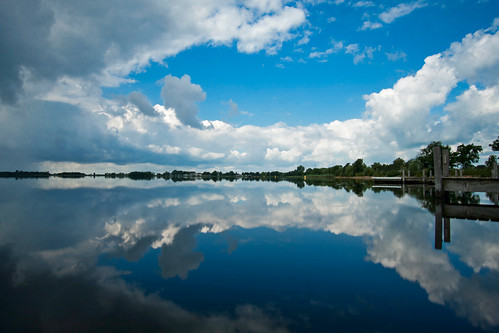 sky cloud lake holland reflection water clouds mirror overijssel bleusky beulakerwijde klaracolor