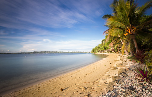 longexposure beach sand coconut resort palmtree nd vanuatu