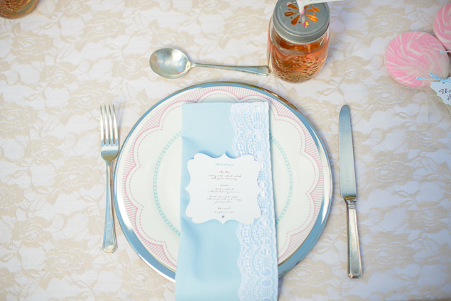 spring country table place setting