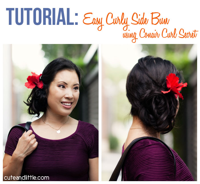 Hair tutorial: easy side bun updo