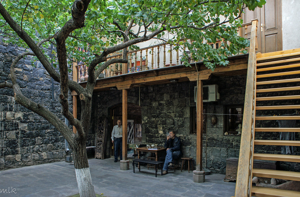 Paradjanov museum, Yerevan. Courtyard.