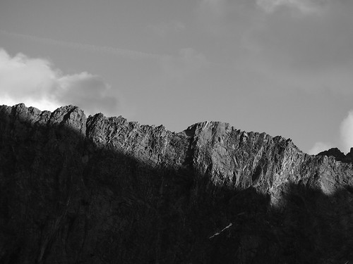 bw mountains nature