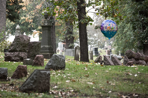 birthday cemetery grave grass tombstone balloon happybirthday gravestone elginillinois mylar 6d rodde flickrandroidapp:filter=none bluffspringcemetery kevinrodde kevinroddephoto kevinroddephotography