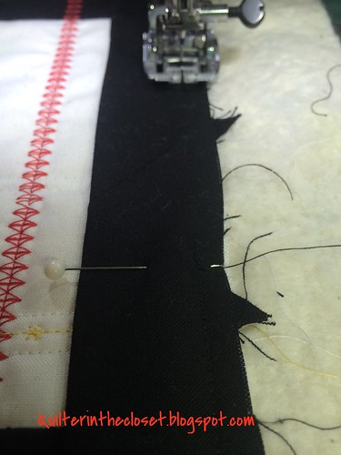 stitching the final side