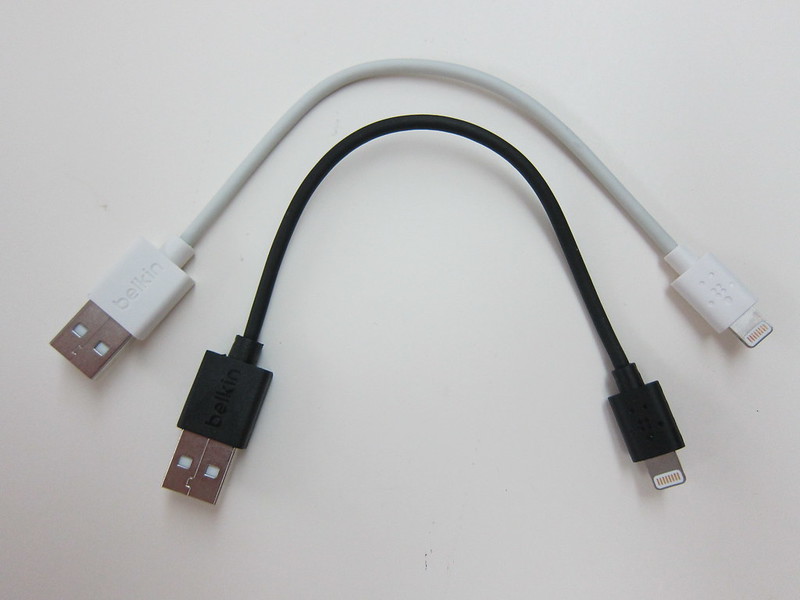 Belkin 6 Inch Lightning to USB ChargeSync Cable - White & Black