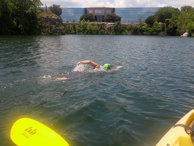Swimming in Quarry Lake.