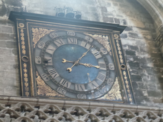 clock inside the Cathedral
