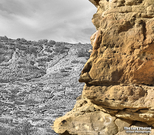 lazy photog elliott photography worland wyoming selective color silhouette indian chief rock formation badlands 102516fifteenmilewithtitus