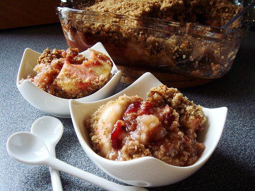 Cranberry Sauce Apple Crumble with Port & Figs