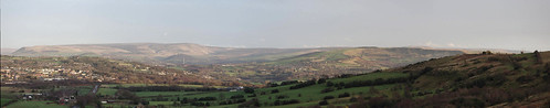 from view cheshire district low peak hyde bleaklow werneth
