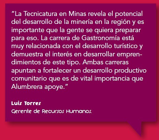 Programa de Estudios Terciarios. Luis Torres, Gerente de Recursos Humanos.