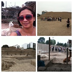 #100happydays Llama selfie at Huaca Pucllana in Lima. http://brain.queenkv.org/2014/06/18/100-happy-days-peru/ Also - learning about female sacrifices and motorcycle racing on my first full day in #Lima, Peru #kvphappy #kvptravel #kvpperu