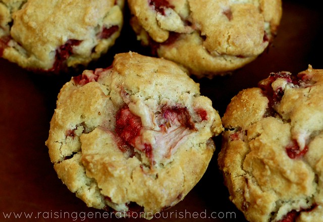 Strawberry & Cream Muffins :: Gluten, Nut, + Egg Free With Dairy Free Option