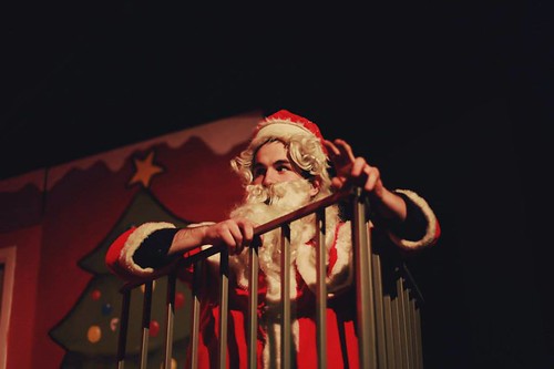 Father Christmas (Joe Shaw) is kidnapped. Photo © Louise Spence