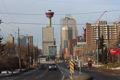 Downtown Calgary from inglewood bridge.