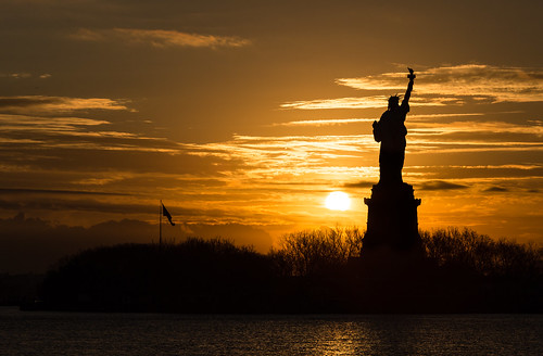 nyc sky sun silhouette sunrise liberty dawn newjersey jerseycity unitedstates nj statueofliberty ladyliberty