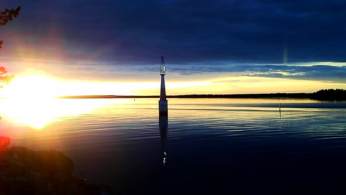 sunset sweden archipelago luleå norrbotten