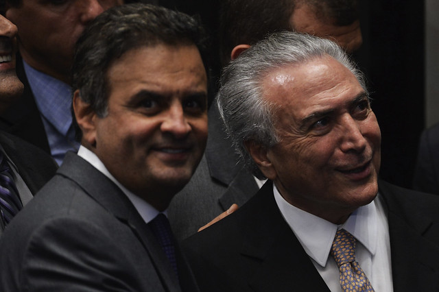 O golpe, atendendo a uma demanda personalista irresponsável do senador Aécio Neves, inverteu os sinais da ética e pôs os canalhas no poder  - Créditos: Fabio Rodrigues Pozzebom / Agência Brasil