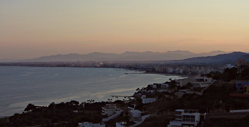 sunset españa seascape beach nature canon bay spain mediterranean shoreline spanien mediterráneo mediterraneansea benicàssim