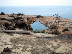 Natural rock bridge