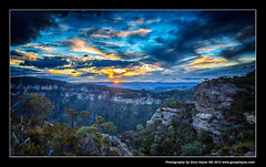 Sunset Landslide Lookout, Blue Mountains, Canon 5D3 1145