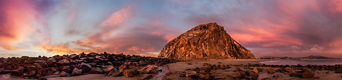 california sunset sky panorama color beach clouds colorful unitedstates pano morrobay centralcoast morrorock dynegypowerplant cloudsstormssunsetssunrises flickr12days