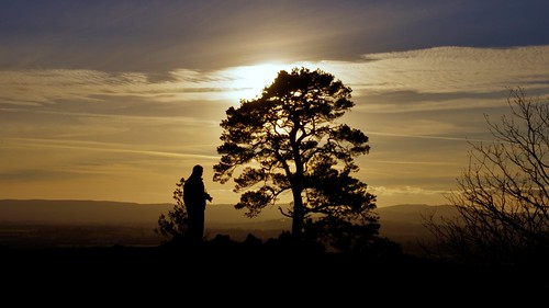 light sunset sky sun set clouds shropshire haughmondhill