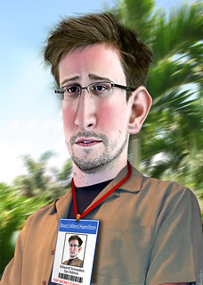 Edward Snowden - Caricture