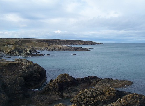sea cold water coast rocks day view wind cloudy north calm east edge admire portsoy allanmaciver