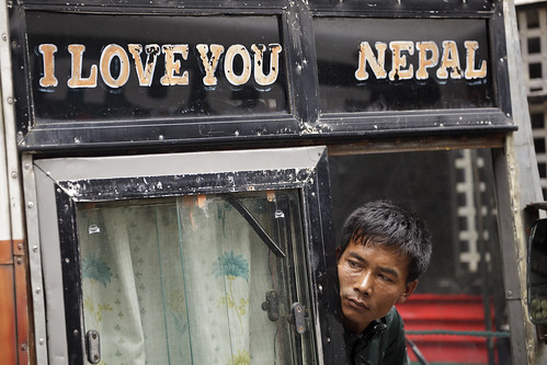 nepal portrait man bus love declaration iloveyounepal