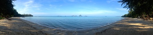 morning panorama beach sunrise thailand krabi tup kaek