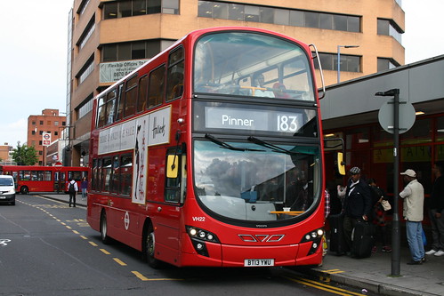 London Sovereign VH22 on Route 183, Harrow Bus Station