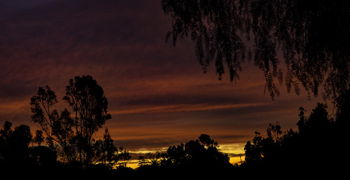 sunrise lakeside color colorful california silhouettes clouds sandiegocounty