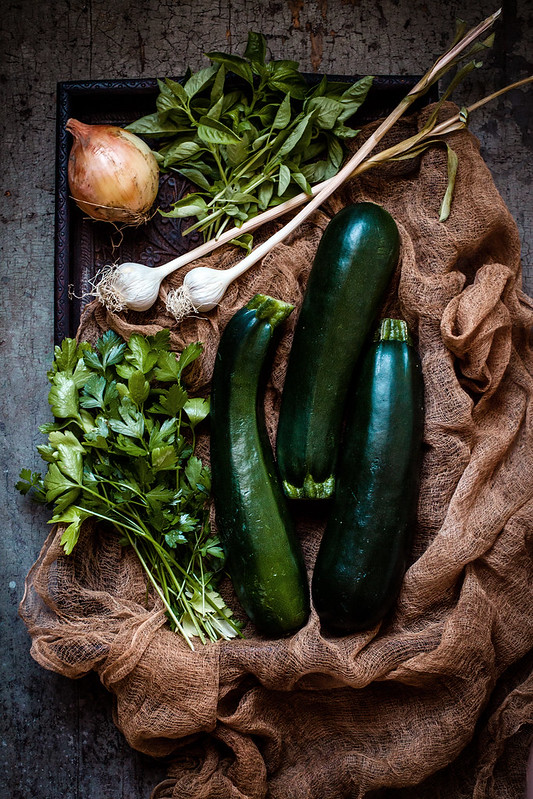 zucchini & herbs