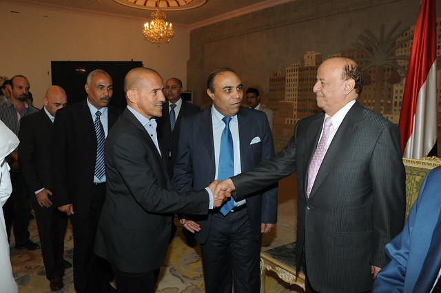 Avec le Pdt Abd Rab Mansour Hadi